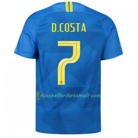 Günstige Fußballtrikots Brasilien D.Costa 7 WM 2018 Auswärts-trikot kaufen